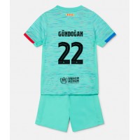 Koszulka piłkarska Barcelona Ilkay Gundogan #22 Strój Trzeci dla dzieci 2023-24 tanio Krótki Rękaw (+ Krótkie spodenki)